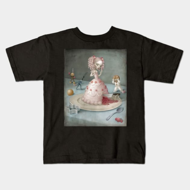 The pink skirt 2016 - Mark Ryden Kids T-Shirt by Kollagio